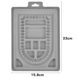 Flocked Bead Board Jewelry Making Tools DIY Bracelet Necklace Beading Organizer Jewelry Size Measuring Tool WorkBenches Tray