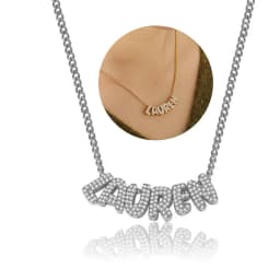 Bubble Letter Necklace Custom 3D Bubble Letters Name Pendant Necklace for Women Balloon Initial Necklaces Personalized Jewelry