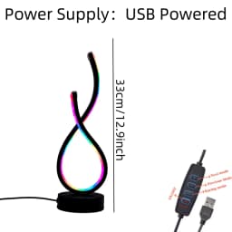 Modern Nordic - Style LOVE - Shaped Table Lamp. It Is USB - Powered and Features Multiple Color Changes. Suitable for Various Ro