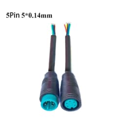 5 Styles Optional Cable Ebike Accessories 2/3/4/5/6Pin Cable Display Pin Base Connector Waterproof Connector
