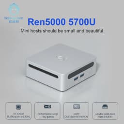 2025 GenMachine New Mini PC 5700U Windows 11 Ryzen Support Windows 11 DDR4 3200MHz AMD WiFi6 Max 64GB Diy Gaming Computer