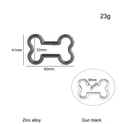 10/30/100PCS Bone Shape Open Metal Buckles Carabiner Clip Keyring Buckle For Key Chain Backpack Handbag Purse Strap Accessories