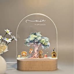 Personalized Children Animal Lamp Custom First Name 3D Night Light For Baby Kids Bedroom Home Decoration Birthday Christmas Gift