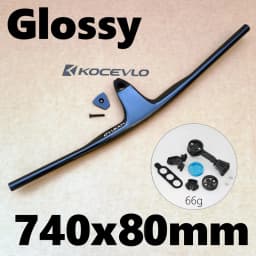 KOCEVLO MTB CARBON Handlebar Negative 17° 50-90MM For Efficient Integrated Handlebar For MTB (XC, Marathon)  740MM