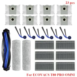 For ECOVACS T80 PRO OMNI / T80 OMNI Robot Vacuum Cleaner Part Main Side Brush Mop Cloth Hepa Filter Dust Bag Parts Accessories
