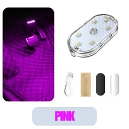 LED Ambient Night Light USB Rechargeable Cabinet Light Room Decor RGB Lights Atmosphere Lamp Magnet Wireless Car Interior Light