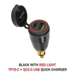 Motorcycle Quick Charger USB Type-C QC 3.0 Power Adapter Socket Plug For BMW R1100RT R1250GS Adventure R1200GS GS1200 ADV LC