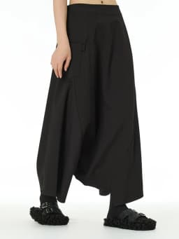 [EAM] High Elastic Waist Army Green Brief Big Size Cross Pants New Trousers Women Fashion Tide Spring Autumn 2026 1DJ0040