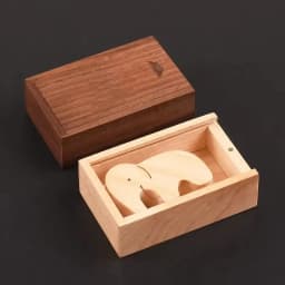 3.15x2x0.98inch Solid Natural Wood Unfinished Storage Box With Sliding Top For Necklace Ring Box USB Decorative Gift Wooden Case