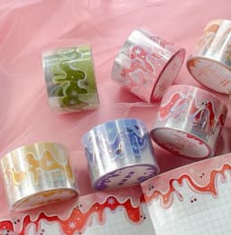 30mm * 3m jam series Kawaii Ins laser silver PET tape handmade DIY scrabbbooking material aesthetic masking tape