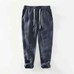 Spring Summer New Breathable 100% Linen Straight Pants Men Clothing Casual Simple Slim Trousers BL8236