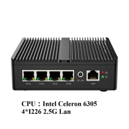 Industrial Mini PC Intel 7305 Soft Router 4xIntel I226V 2.5G LAN DDR4 NVME SSD PfSense Firewall Appliance