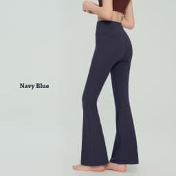 Women's High Waisted Tight Fitting Hip Lifting Slim Leg Long Yoga Flared Pants Breathable Comfort Fitness Leisure Sports Pants