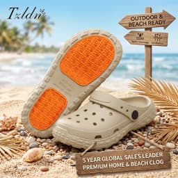 Tzldn Men Women Clogs Thick Sole Non-slip Beach Slippers Outdoor Ventilation Garden Shoes EVA Anti-slip Home Slides