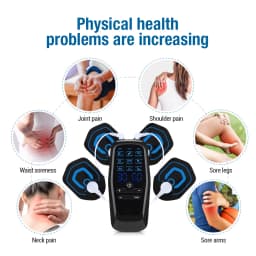 Digital TENS Machine EMS Massager with 9 Modes 30 Gears Electric Pulse Muscle Stimulator for Back And Neck Electrode Massage Pad