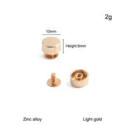 20/50/100PCS 8-15mm Metal Screwback Rivet Studs For Leather Craft Luggage Handbag Purse Bottom Protective Feet Nails Accessories