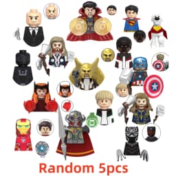 Blind Box Mini Building Blocks G0139 Figures Big Goblin Spiderman Iron Man Venom Captain Hawk Deadpool Armor Christmas Gift Toy