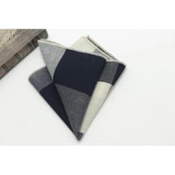 24CM Striped Brown Pocket Square British Style Cotton Linen Handkerchief Casual Plaid Cravat Tuxedo Hanky Suit Shirt Neckwear