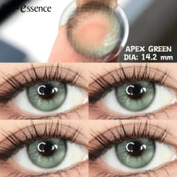 Bio-essence 1 Pair Big Eye Korean Lenses Colored Contact Lenses with Degree Myopia Lenses Green Lenses Black Lenses Prescription