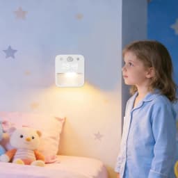 Motion Activated Night Light Illuminating Fixture with Clock Display with Built-in Clock Display Dimmable Hallway Light