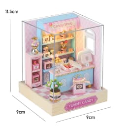 DIY Miniature Dollhouse Kit with LED Light Handmade 3D Puzzle Mini House Toys Home Decor Wooden Crafts For Xmas Birthday Gifts