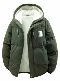 Men's Hooded Cotton Jacket Is Light and Warm Without Being Bulky. the Hood Adds Practicality and Is Suitable for Outdoor Light Activities, Warm-Up Exercises, Layering in Autumn and Winter, Daily Shopping, Friend Gatherings, and Short Trips