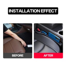 2Pcs Universal Car Seat Gap Filler Between Seats Crevice Storage Bag Box Console Organizer Interior Decoration Auto Accessories