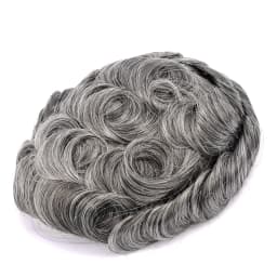 Topunique Full Swiss Lace 90% Light to Medium Light Men Toupee Capillary Prothesis Hair Replacement System Hair Piece For Men