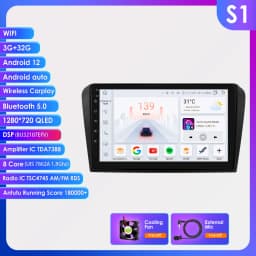 8G 128G Android 13 Car Radio For Mazda 3 2004-2009 Carplay AI Voice 4G Car Multimedia GPS 2din Intelligent Screen autoradio