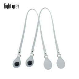 New Arrival Tanqu Long Edge Painting Handles Leather Flat PU Belt Drop End with Silver Rivet for OBag for EVA O Bag Body