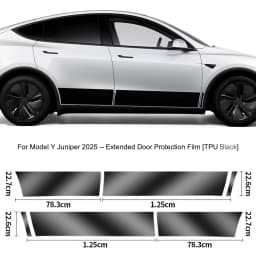 For Tesla Model Y Juniper 2027 Front Door Corner Anti-Scratch Film Rear Door Protective Films Invisible Car Clothing TPU Film