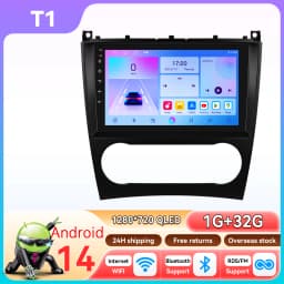 9" Hizpo 2Din Android Auto Car Radio for Mercedes Benz C-Class CLK W203 W209 S203 A209 W168 GPS DSP 4G CarPlay Snapdragon 6115