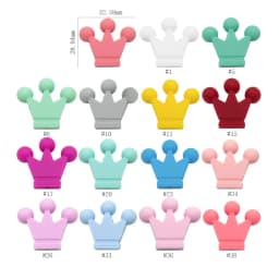 Cute-Idea 10pcs/lot Silicone Teether Beads BPA Free Cartoon Animals Chewable Teething Beads DIY Pacifier Chain Accessories Toys