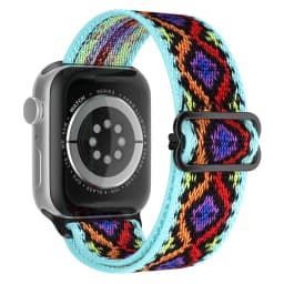 Nylon Strap for Apple Watch Band Ultra2-1 49mm 41mm 45 mm 38/42 Bohemian Elastic Bracelet iWatch Series 9 8 7 6 5 4 3 Se 40/44mm