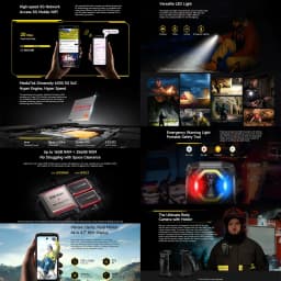 Ulefone Armor Mini 20 Pro Rugged Phone 8GB+256GB 4.7'' 64MP Night Camera Android 14 MTk Dimensity 6300 5G NFC Mobile phone