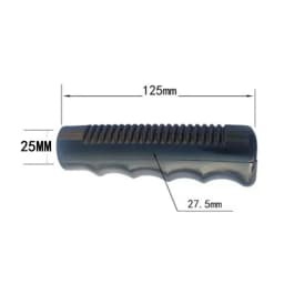 2Pcs Wheelbarrow Rubber Handles, Round Tubes Black Replacement Universal Handles PVC Anti-slip Handle Cover Industrial Tool Part