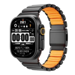Silicone Magnetic Strap for Apple Watch Ultra 4/3/2 49mm Series 12/11/10 46mm Titanium Metal Band Iwatch 9 8 7 45mm SE3 44mm