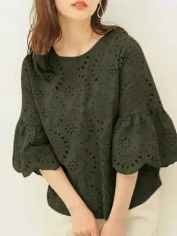 Women Elegant Lace Patchwork Blouse ZANZEA 2024 Summer 3/4 Ruffle Sleeve Casual Loose Blusa Everyday Hollow Out Solid Color Tops