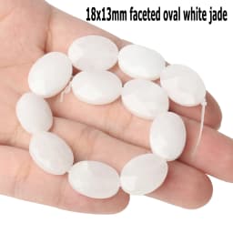 44 Types White Chalcedony Jade Agate Bead Natural Stone Rondelle Cube Faceted Loose Beads for Jewelry Making Bracelets Accessory