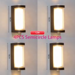 Outdoor Wall Light Home Waterproof Wall Lamp AC85-265V Porch Lights Outdoor Wall Lighting For Garden Backyard Doorway Decoration