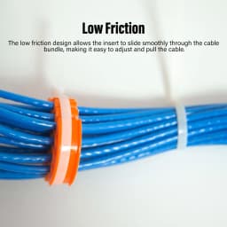 0.3in Hole Diameter Network Cable Organizer Wire Comb Anti Entanglement Cable Management Tool for 30 Cables