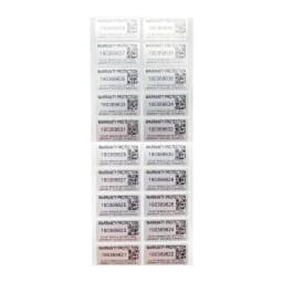 100pcs Silver security Seal Tamper-proof VOID sticker Variable serial number two-dimensional code label 30X15mm
