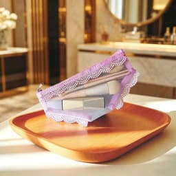 Mesh Briefs Shape Cosmetic Bag Korean Style Decorative Makeup Storage Pouch Jewelry Organizer with Zipper Travel Storage Bag