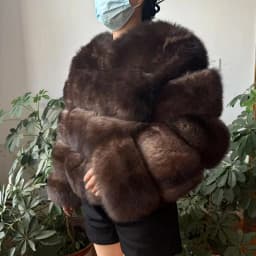 WEFURLENA Silver Fox Fur Coat Winter Jacket Women Natural Raccoon Fur Coat Street Warm Long Sleeve Natural Luxury Jackets