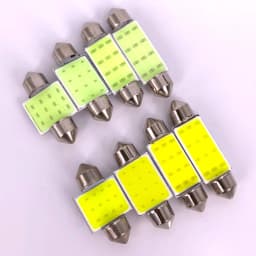 Discount 100Pcs C10W C5W LED COB Festoon 31mm 36mm 39mm 41/42mm 12/24V Bulbs For Cars License Plate Interior Reading Light 12SMD