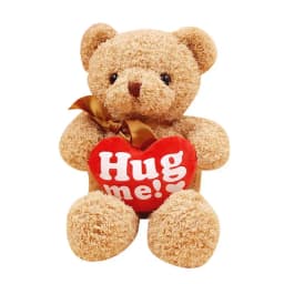 Cute Bear Plushies Bear Toy Stuffed Animal With Red Heart Valentine's Day Decor Gifts For Wife Girlfriend For Living Room