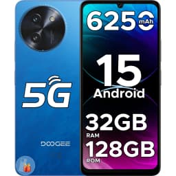 DOOGEE Note 59 5G Smartphone "120Hz 32 Go RAM (8 + 24) 128 Go ROM large capacity battery 6250 mAh Android 15 NFC Phone