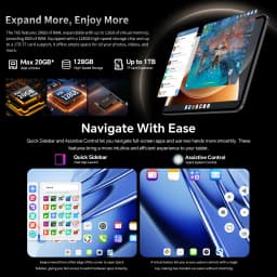 Teclast T65 Android Tablet 16 13.4 "120Hz Screen T7280 Octa-Core Max 20Gb Ram 128Gb Rom (up to 1Tb) 4g Lte 8000Mah Widevine L1