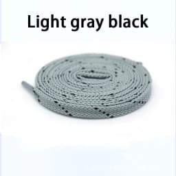 1Pair Mixed Color Shoe Laces Black and White Stripe Double Flat Shoelaces Sneakers Casual Shoes Shoelace