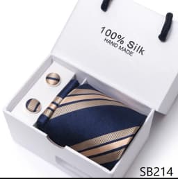 Classic Style 65 Colors Sales Silk Tie Handkerchief Cufflink Set Men Necktie Box Solid Color Sky Blue Fit Wedding Office Cravat